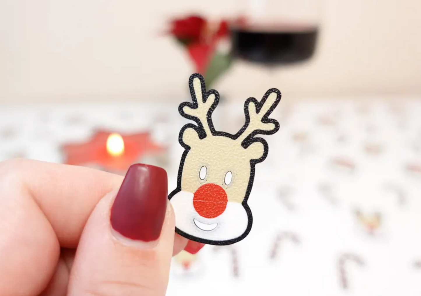 Table Confetti Christmas - Santa Rudolph Candy Cane