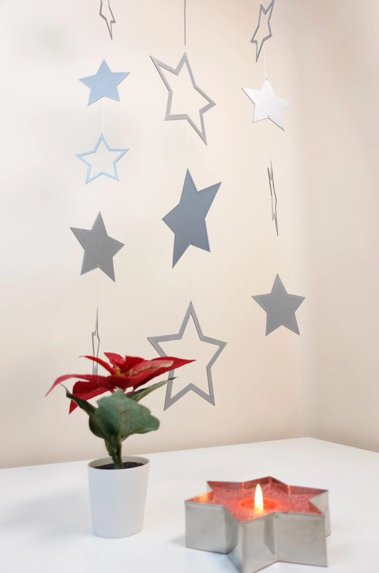 Star Hanging Garland (Gold, Silver, Bronze)