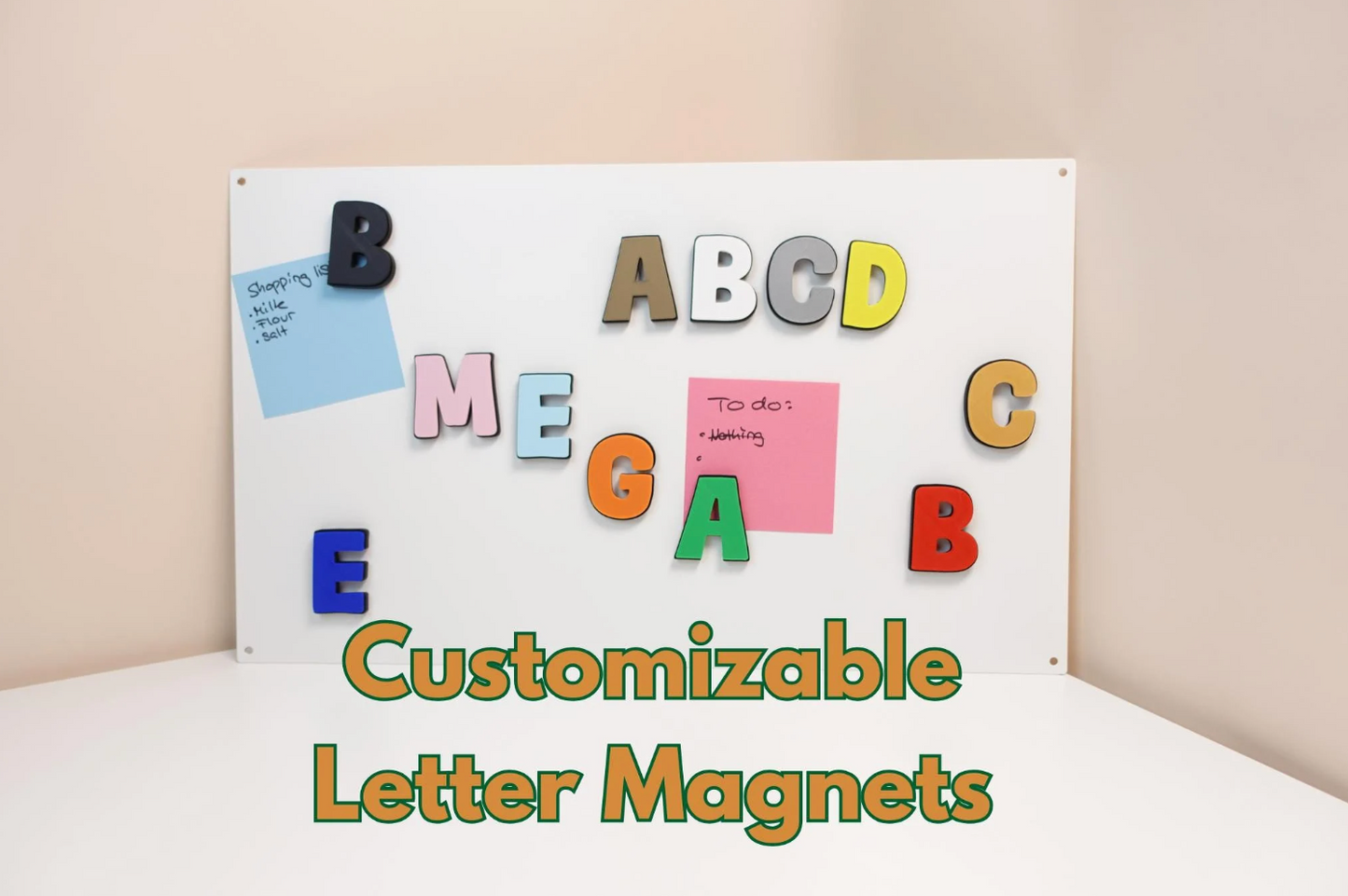 Customizable Letter Magnets