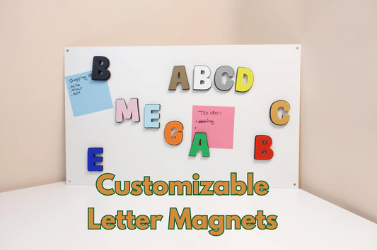 Customizable Letter Magnets