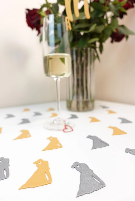 Wedding Bride and Groom Table Confetti