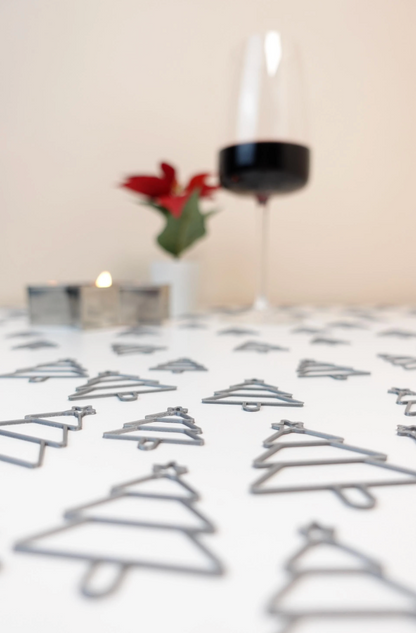 Silver Christmas Tree Table Confetti