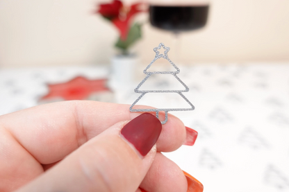 Silver Christmas Tree Table Confetti