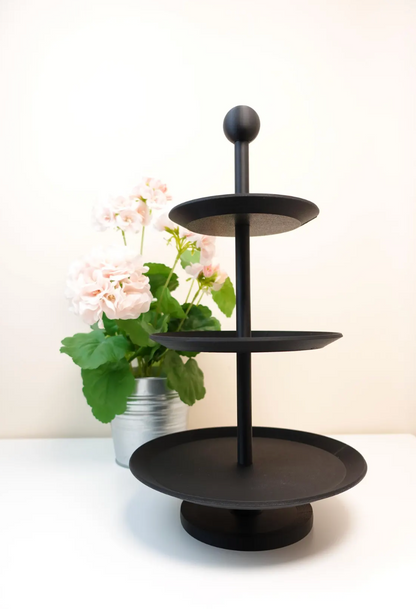 Black Serving Stand