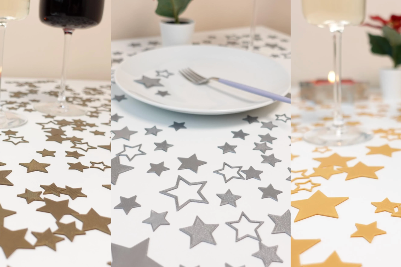 Table Confetti Star Shaped (Gold, Silver, Bronze)