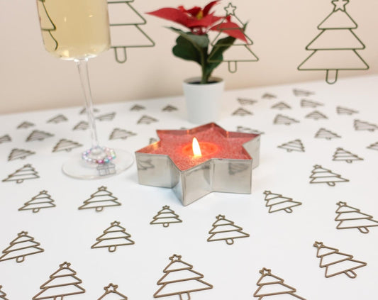 Bronze Christmas Tree Table Confetti