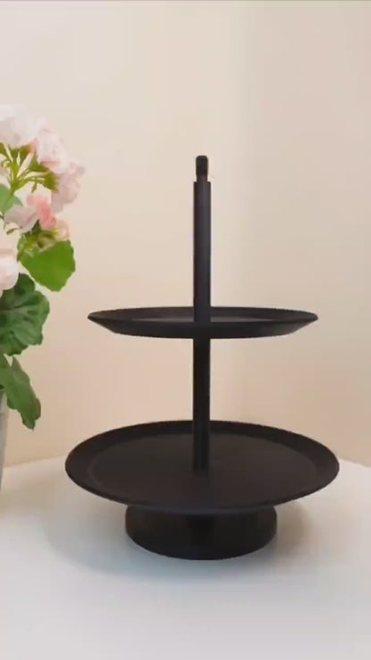 Black Serving Stand